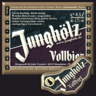 Junghölz Bier-Etikett