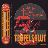 Teufelsblut-Etikett